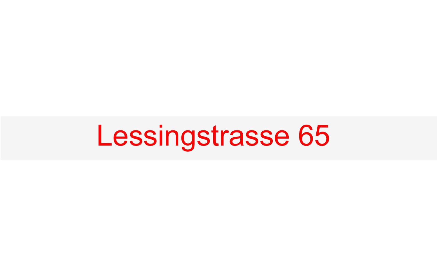 Lessingstrasse 65