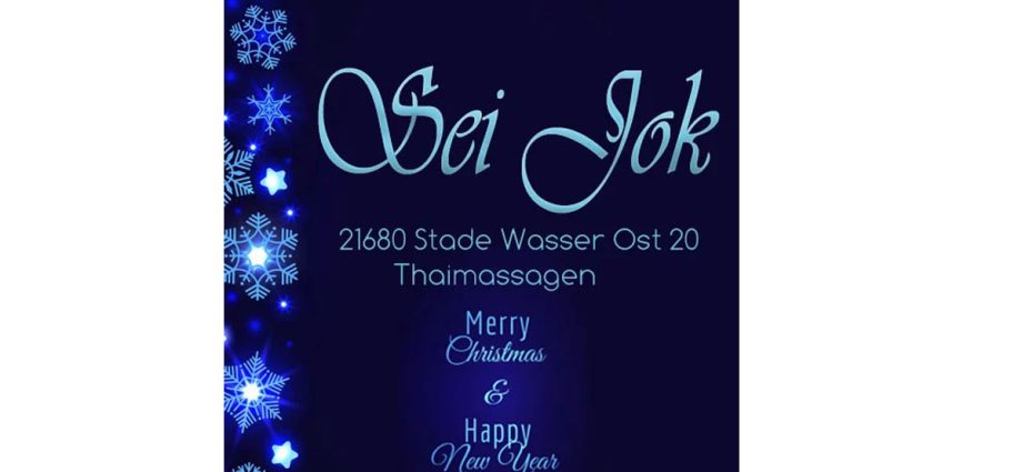 Neu Sei Jok Thaimassage  Stade Wasser Ost 20 T. 04141410547 Seijok